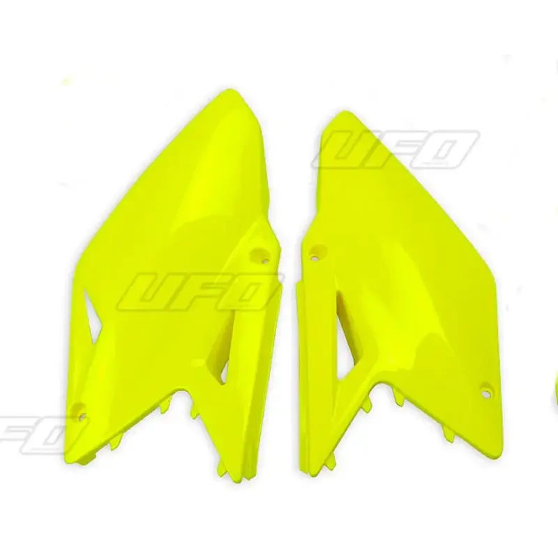 Plaques latérales UFO jaune fluo Suzuki RM-Z450