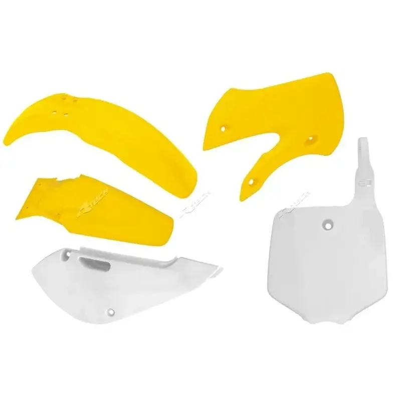 Kit plastique RACETECH couleur origine jaune/blanc Suzuki RM65