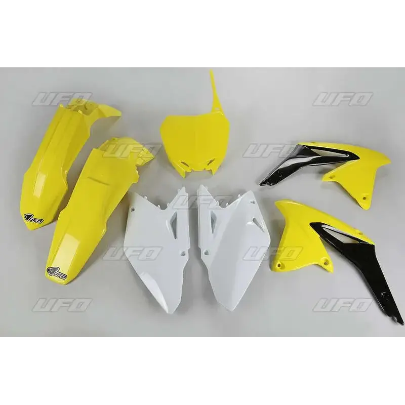 Kit plastique UFO couleur origine jaune/noir/blanc Suzuki RM-Z450