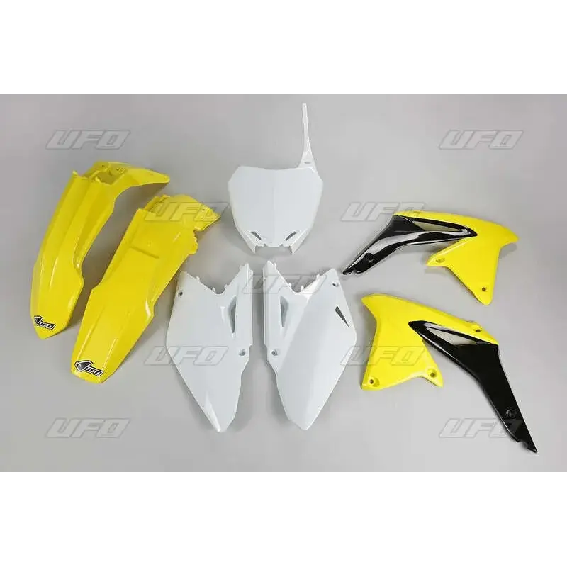 Kit plastique UFO couleur origine jaune/noir/blanc Suzuki RM-Z450