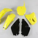 Kit plastique UFO couleur origine (2017) restylé jaune/noir Suzuki RM85