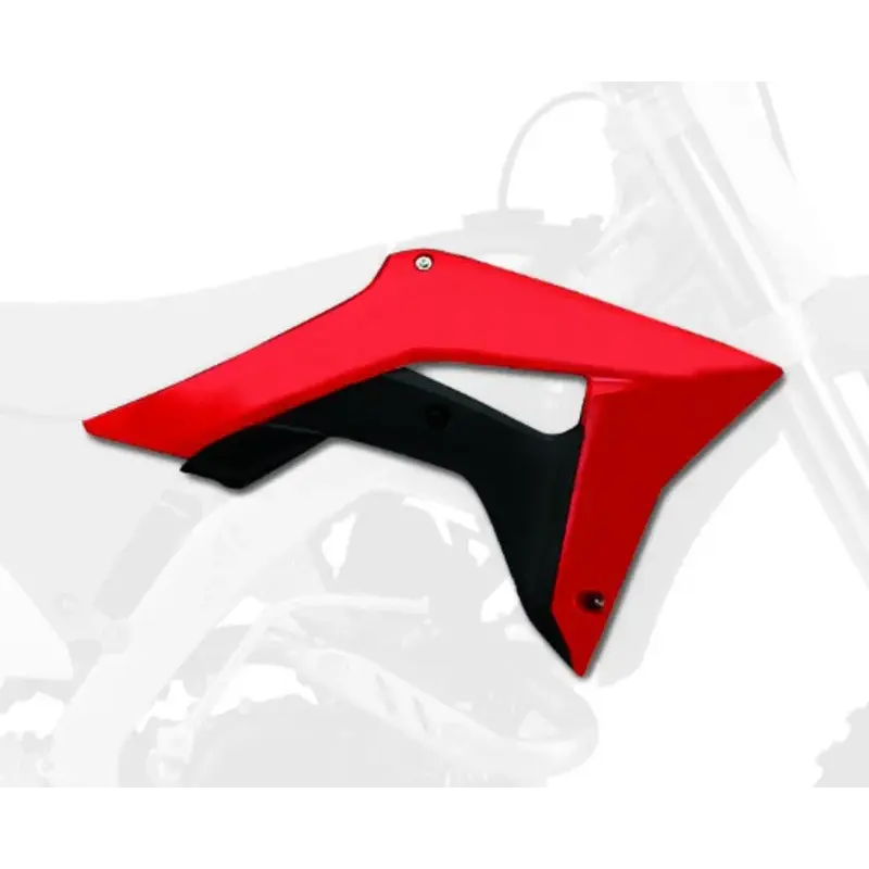 Ouïes de radiateur POLISPORT couleur origine 17 rouge/noir Honda CRF450R/RX