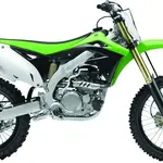 Ouïes de radiateur Polisport couleur origine vert/noir Kawasaki KX450F