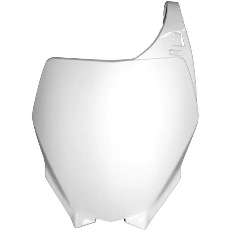 Plaque numéro frontale RACETECH blanc Yamaha