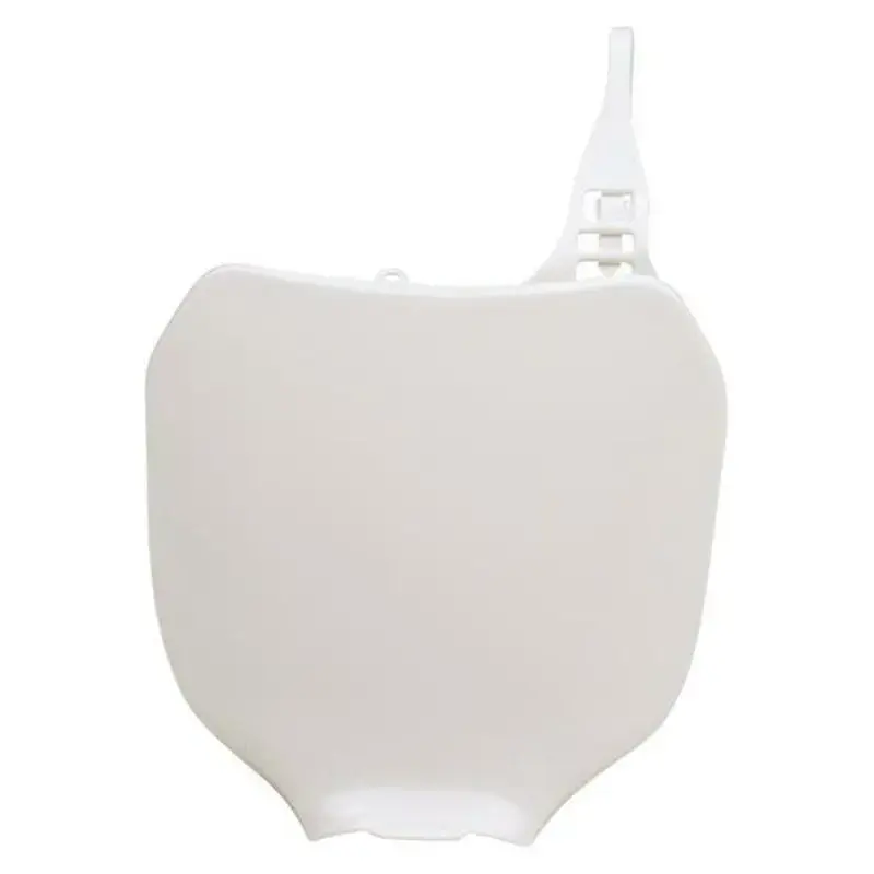 Plaque numéro frontale RACETECH blanc Yamaha