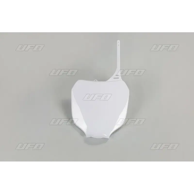 Plaque numéro frontale UFO blanc Yamaha