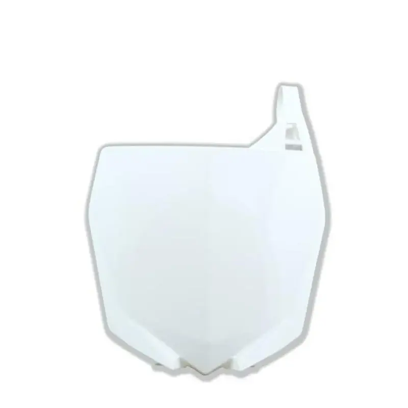 Plaque numéro frontale RACETECH blanc Yamaha