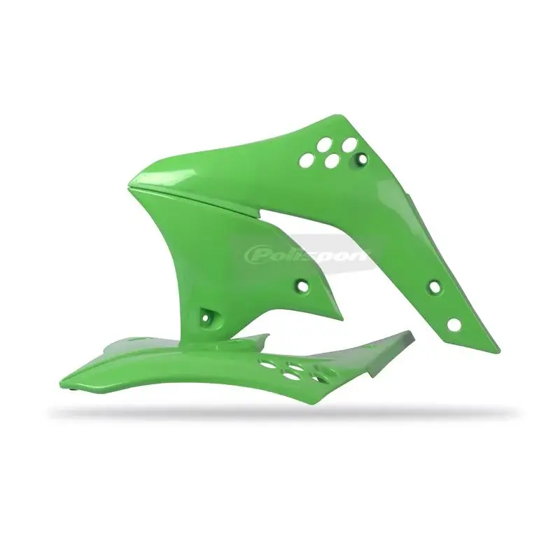 Ouïes de radiateur Polisport vert Kawasaki KX250F