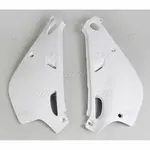 Plaques latérales UFO blanc Yamaha YZ80LC/LW