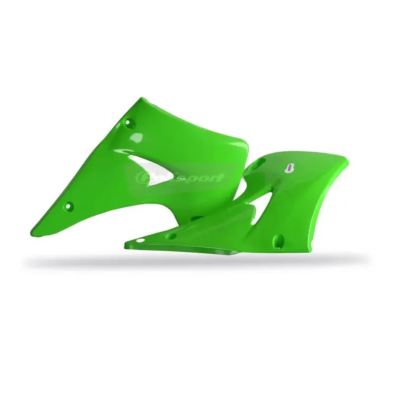 Ouïes de radiateur Polisport vert Kawasaki KX125/KX250