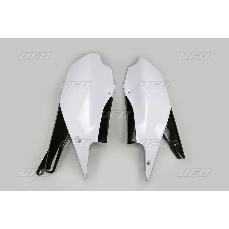 Plaques latérales UFO blanc Yamaha YZ450F
