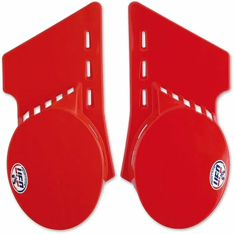 Plaques latérales UFO vintage rouge Fantic 125