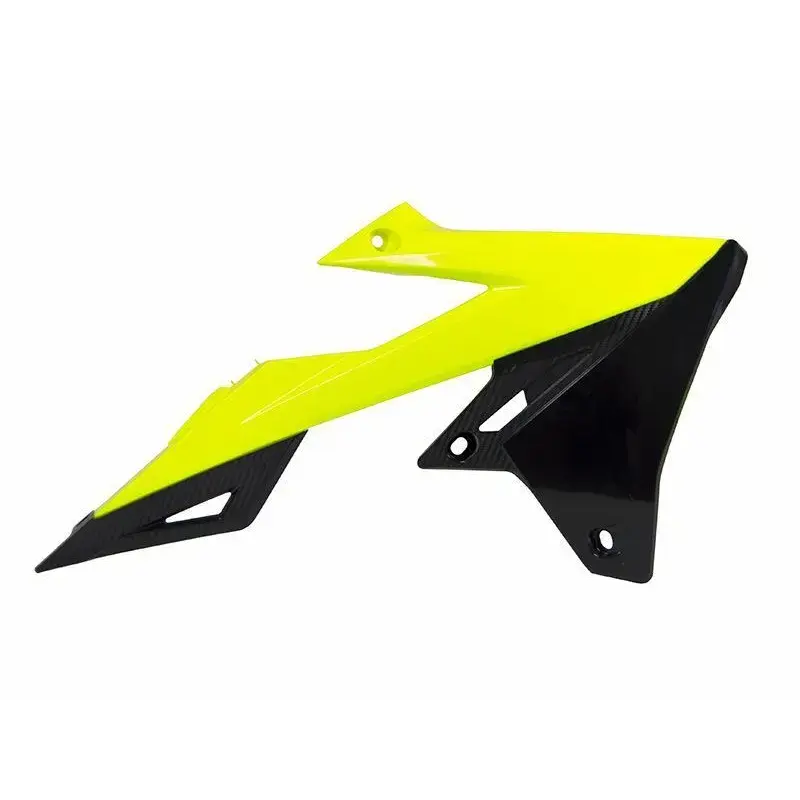 Ouïes de radiateur RACETECH jaune fluo/noir Suzuki RM-Z450