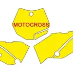 Fonds de plaque BLACKBIRD bleu KTM SX65