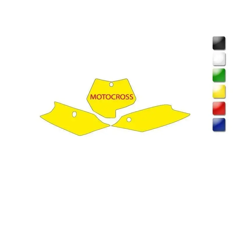 Fonds de plaque BLACKBIRD blanc KTM SX/SXF