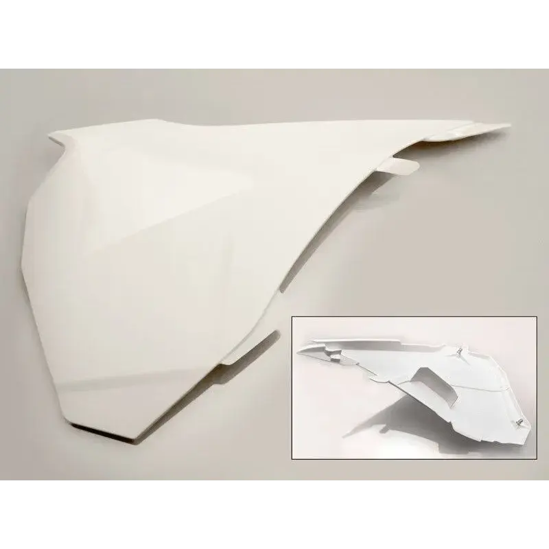 Cache boîte à air gauche UFO blanc KTM SX85