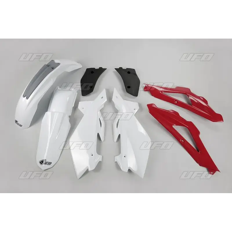 Kit plastique UFO couleur origine blanc/rouge/gris Husqvarna CR125/CR250