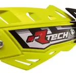 Protège-mains RACETECH FLX intégral jaune fluo avec renfort alu