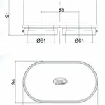 Filtre à air BMC Standard double Yamaha FZR1000