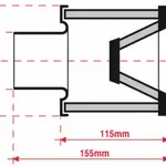Filtre à air BMC conique manchon Ø76mm Honda TRX400X/EX