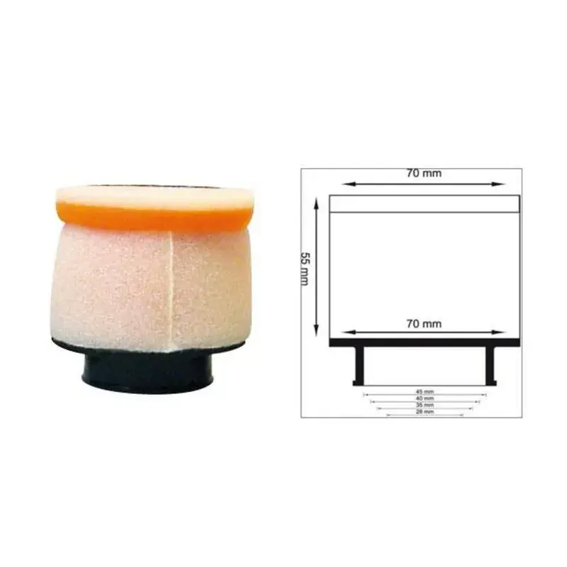 Filtre à air TWIN AIR cylindrique manchon Ø40mm