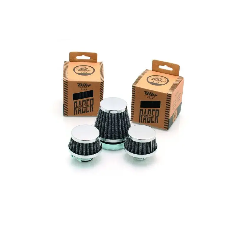 Filtre à air V PARTS Vintage Series conique chromé manchon Ø50mm