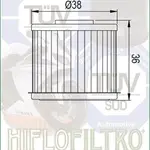 Filtre à huile HIFLOFILTRO HF117 Honda