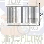 Filtre à huile HIFLOFILTRO HF114