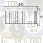 Filtre à huile Hiflofiltro HF136
