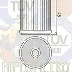 Filtre à huile Hiflofiltro HF142 Yamaha