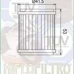Filtre à huile Hiflofiltro HF651 KTM