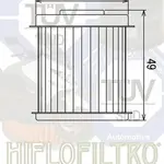 Filtre à huile Hiflofiltro HF168 Daelim NS125