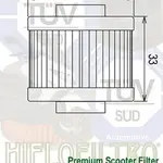 Filtre à huile Hiflofiltro HF185