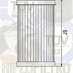 Filtre à huile Hiflofiltro HF169 Daelim