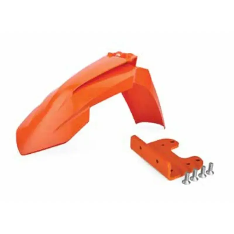 Garde-boue avant POLISPORT restylé orange avec adaptateur KTM