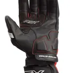 Gants RST Pilot CE cuir noir/rouge/blanc taille L 