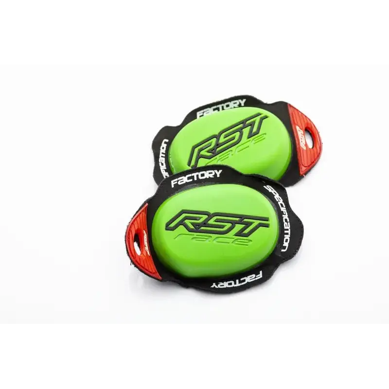 Slider genou RST Factory Reverse Velcro vert néon