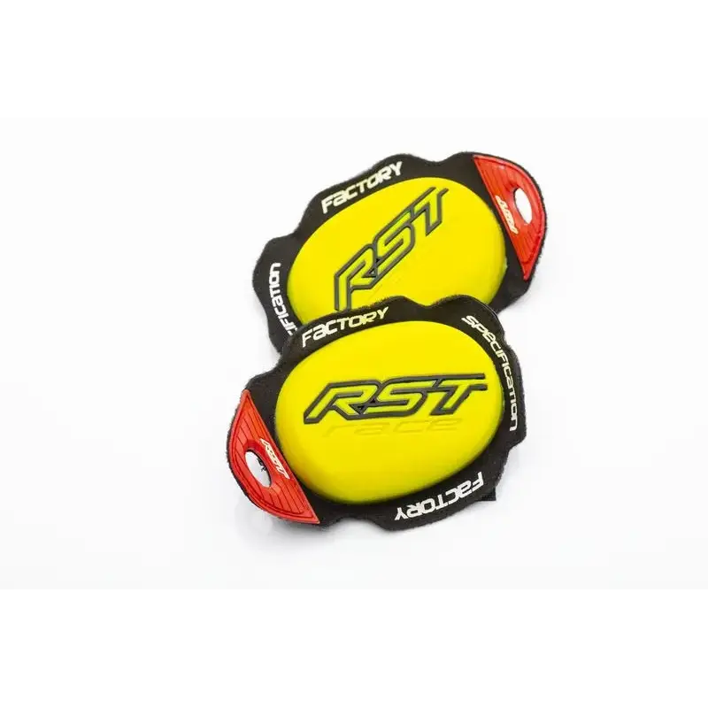 Slider genou RST Factory Reverse Velcro jaune fluo