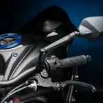 Levier de frein repliable/réglable LIGHTEC Alien alu inserts caoutchouc noir - LEVD123K Suzuki GSX-S1000