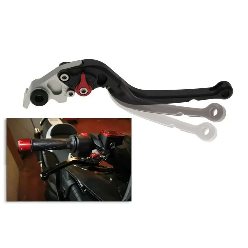 Levier droit repliable BIHR aluminium anodisé noir Yamaha 400/500/530 Majesty/T-Max