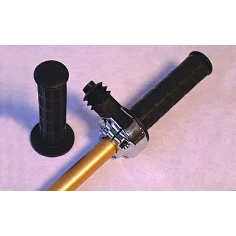 Poignée de gaz Domino Daytona chromée pour bi-cylindre