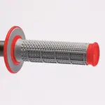 Revêtements RENTHAL MX Taper picots/semi-gauffré gris/rouge