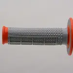 Revêtements RENTHAL MX Taper picots/semi-gauffré gris/orange