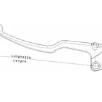 Levier d&#039;embrayage DOMINO Derbi DRD Pro 50/Senda R
