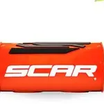 Guidon SCAR O² RC Ø28,6mm sans barre noir/mousse orange