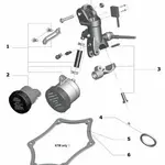 SUPPORT RETROVISEUR POUR MAITRE CYLINDRE 195