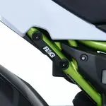 Cache orifice reposes-pieds R&amp;G RACING noir Kawasaki Z650