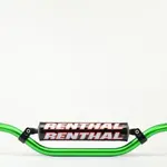 Guidon Ø22,2mm avec barre RENTHAL Classic Replica Ricky Carmichael vert/mousse noire