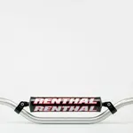 Guidon Ø22,2mm avec barre RENTHAL Classic Replica Ricky Carmichael argent/mousse noire