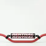 Guidon Ø22,2mm avec barre RENTHAL Classic Replica Ricky Carmichael rouge/mousse noire